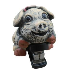 Vintage Pig Mini Stapler by Novelty Inc Made in Taiwan